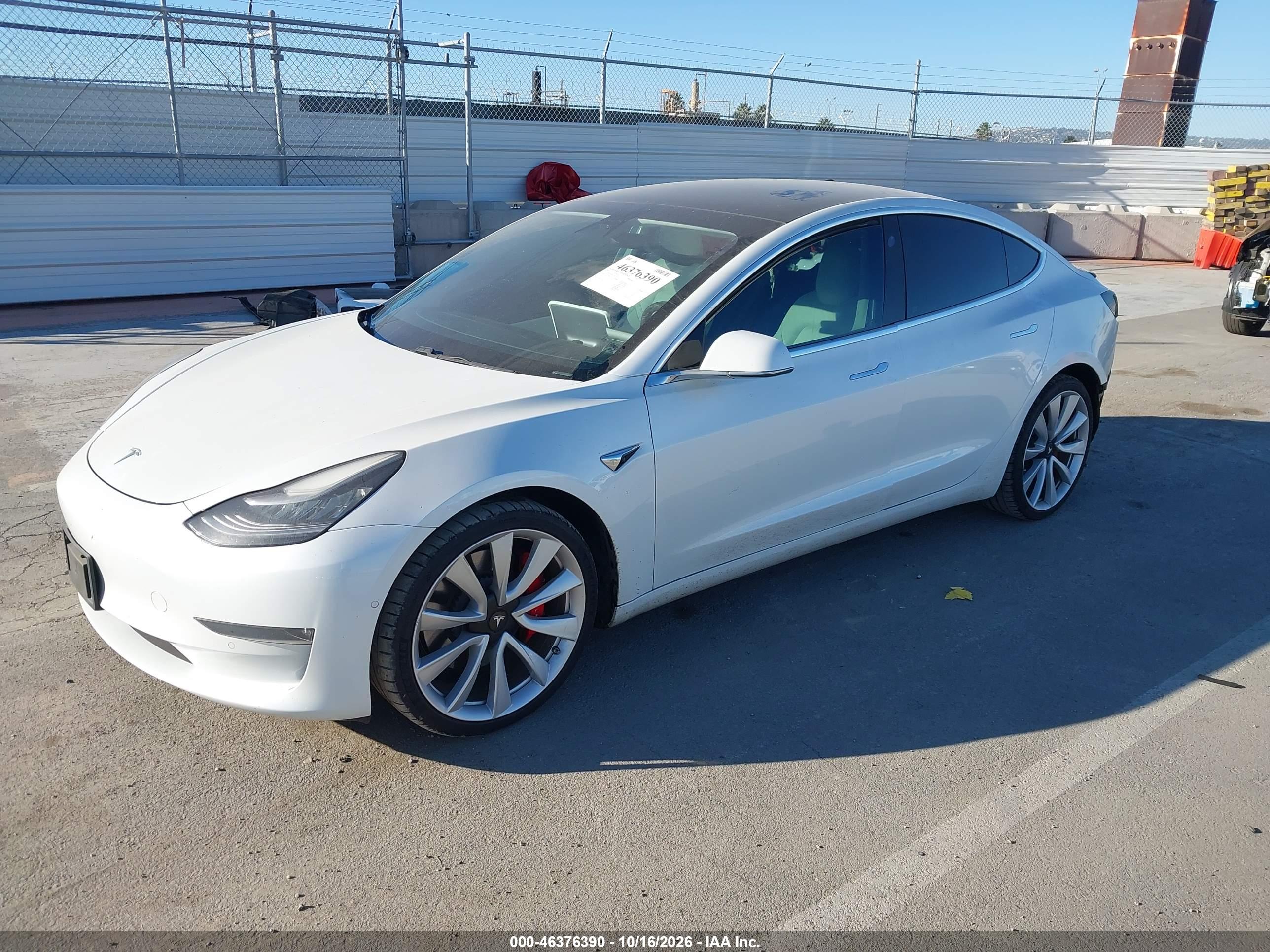 2019 TESLA MODEL 3 LONG RANGE/PERFORMANCE — I2