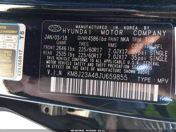 2018 HYUNDAI TUCSON SE — I9