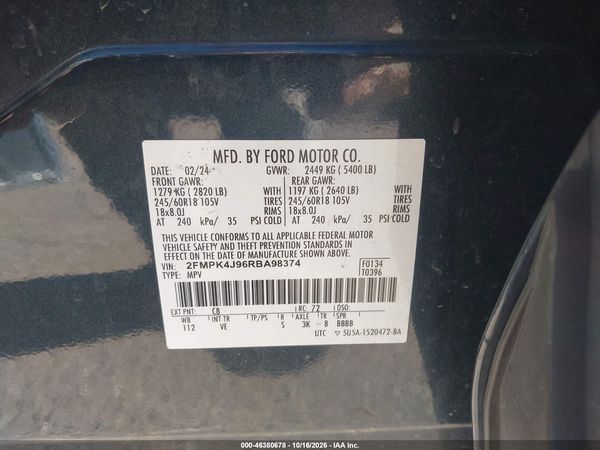 2024 FORD EDGE SEL — I9