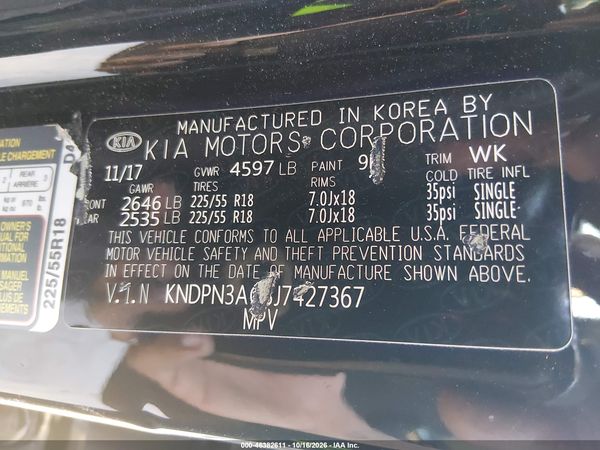2018 KIA SPORTAGE EX — I9