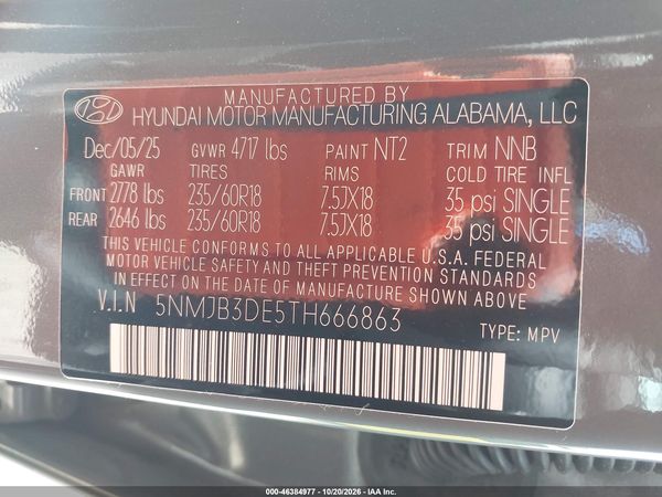 2026 HYUNDAI TUCSON SEL — I9