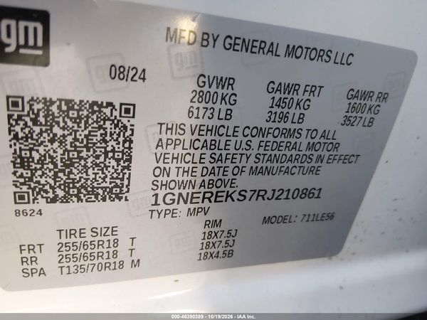 2024 CHEVROLET TRAVERSE FWD LS — I9
