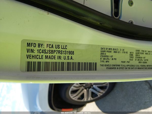 2024 JEEP WAGONEER L SERIES II 4X4 — I9