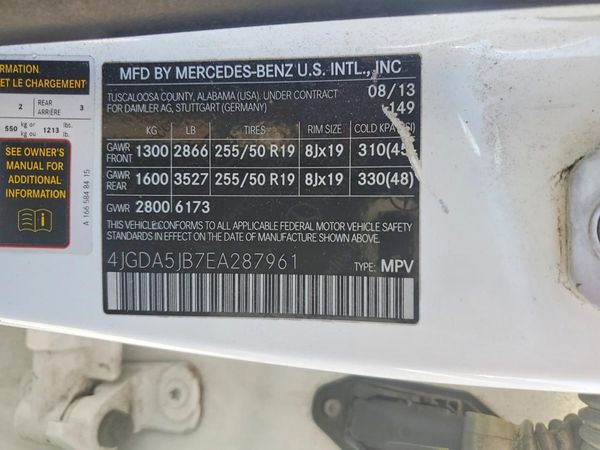 2014 MERCEDES-BENZ ML