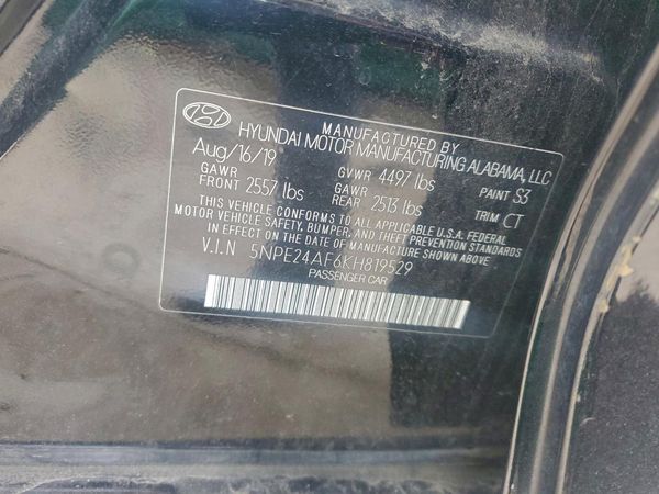 2019 HYUNDAI SONATA Eco Turbo, SE