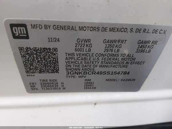 2025 CHEVROLET BLAZER FWD 2LT — I9
