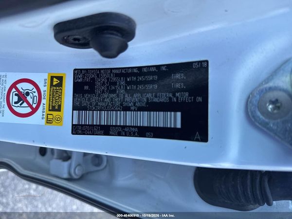 2018 TOYOTA HIGHLANDER SE/XLE — I9
