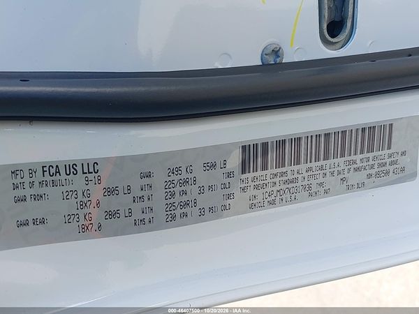 2019 JEEP CHEROKEE LIMITED 4X4 — I9