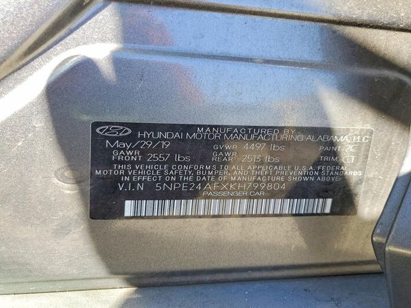 2019 HYUNDAI SONATA Eco Turbo, SE