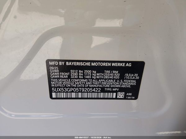 2026 BMW X3 30 XDRIVE — I9