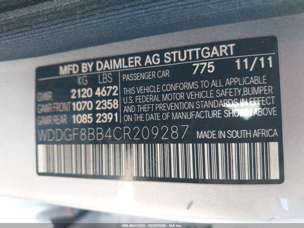 2012 MERCEDES-BENZ C 300 SPORT 4MATIC — I9