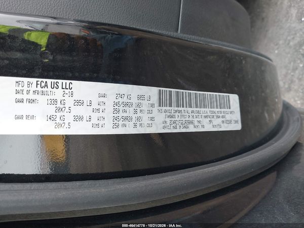 2018 CHRYSLER PACIFICA TOURING PLUS — I9