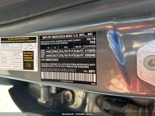 2017 MERCEDES-BENZ GLE 350 4MATIC — I9