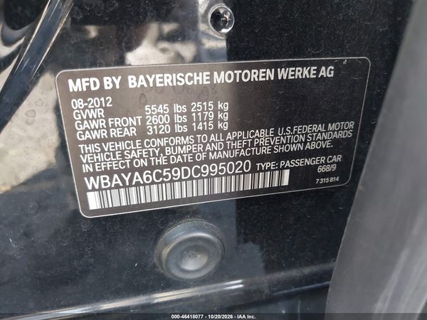2013 BMW 740I — I9