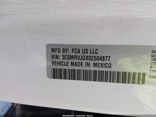 2025 RAM PROMASTER 3500 — I9