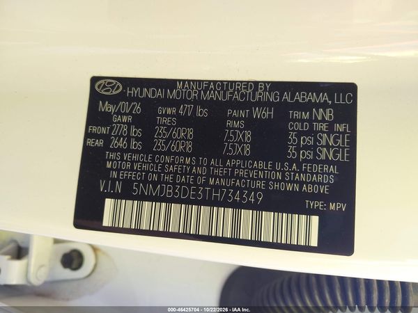 2026 HYUNDAI TUCSON SEL — I9
