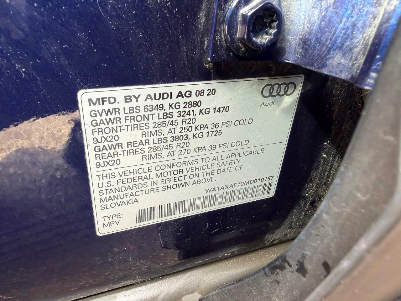 2021 AUDI Q7 quattro Premium