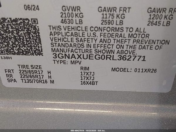 2024 CHEVROLET EQUINOX AWD LT — I9