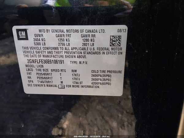 2014 CHEVROLET EQUINOX 1LT — I9