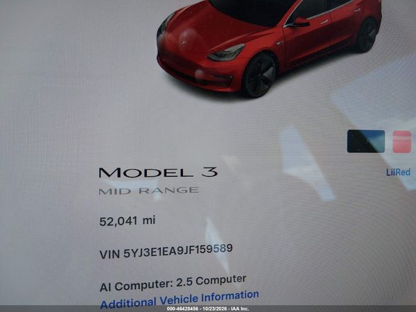 2018 TESLA MODEL 3 LONG RANGE/MID RANGE — I118