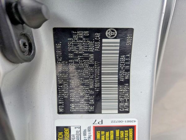 2012 TOYOTA CAMRY SOLA Hybrid