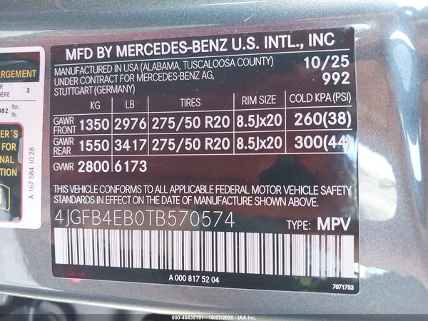 2026 MERCEDES-BENZ GLE 350 GLE350 — I9