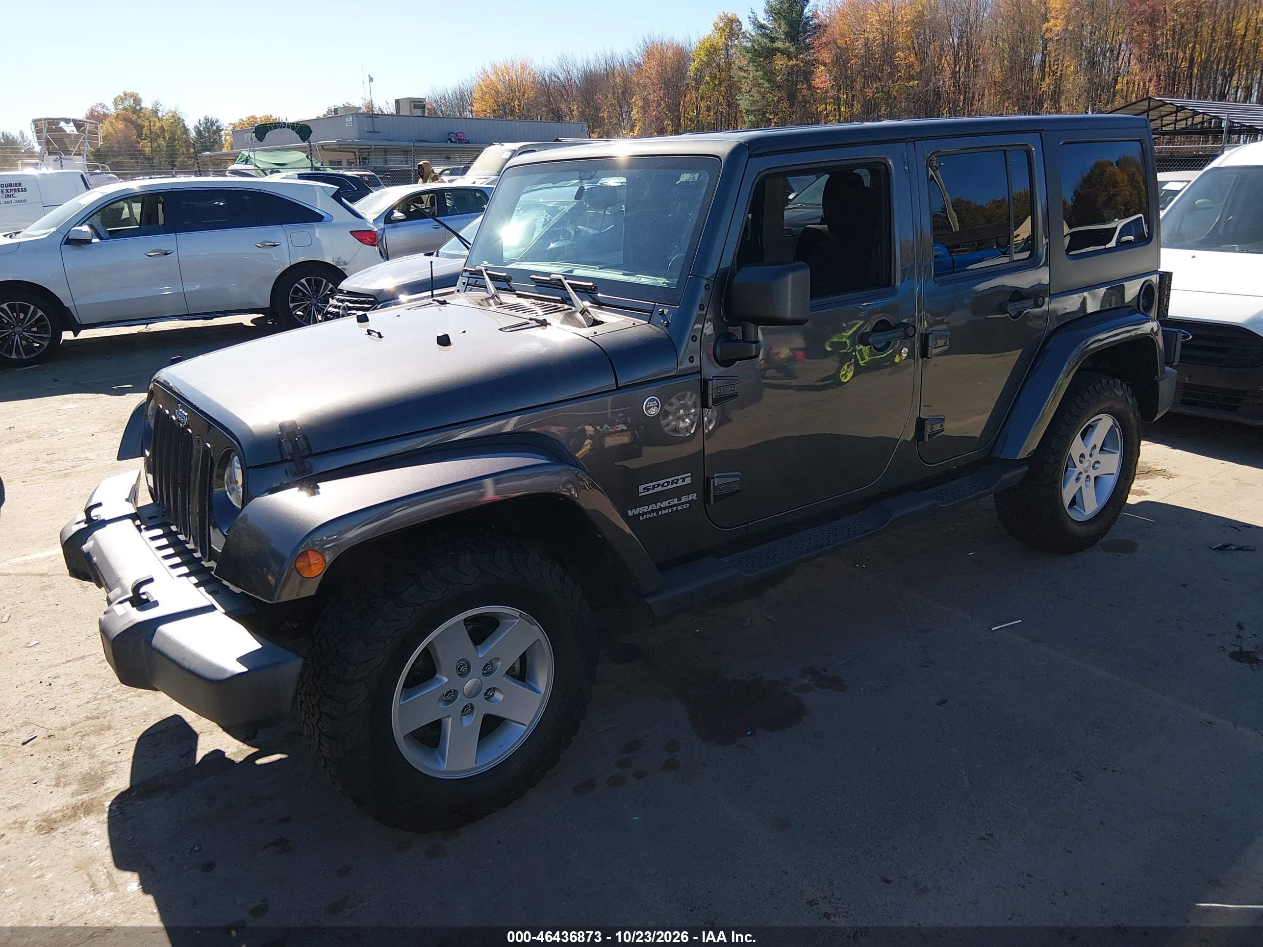2017 JEEP WRANGLER UNLIMITED SPORT 4X4 — I2