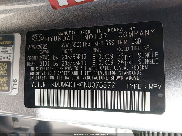 2022 GENESIS GV70 2.5T AWD — I9