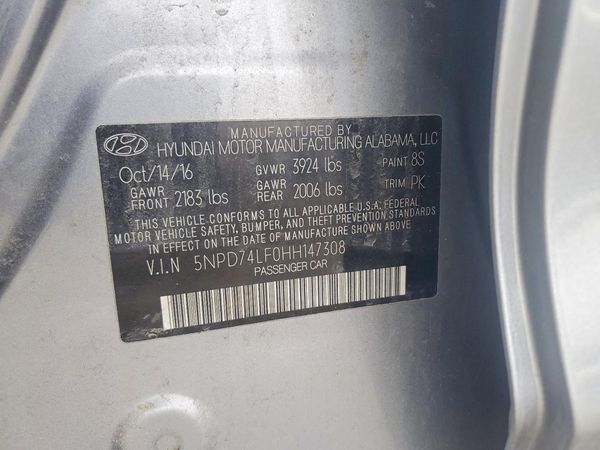 2017 HYUNDAI ELANTRA