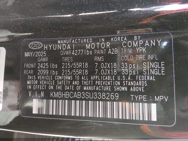 2025 HYUNDAI KONA SEL — I9