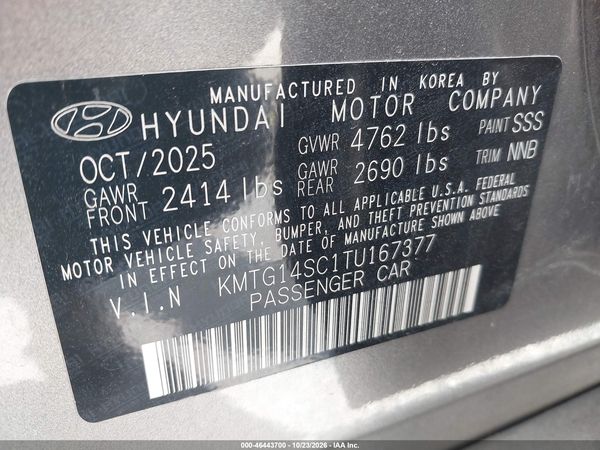 2026 GENESIS G70 2.5T RWD — I9