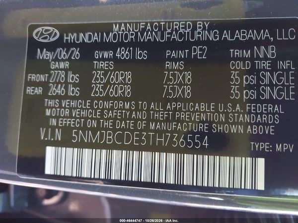 2026 HYUNDAI TUCSON SEL — I9