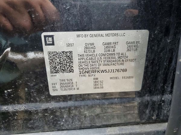 2018 CHEVROLET TRAVERSE LS