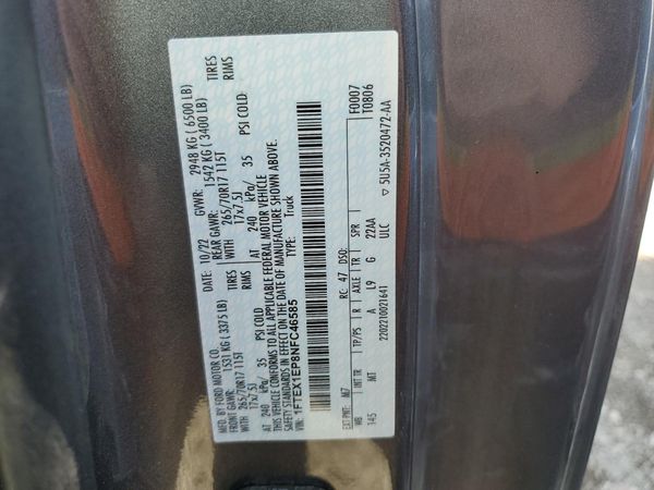 2022 FORD F150
