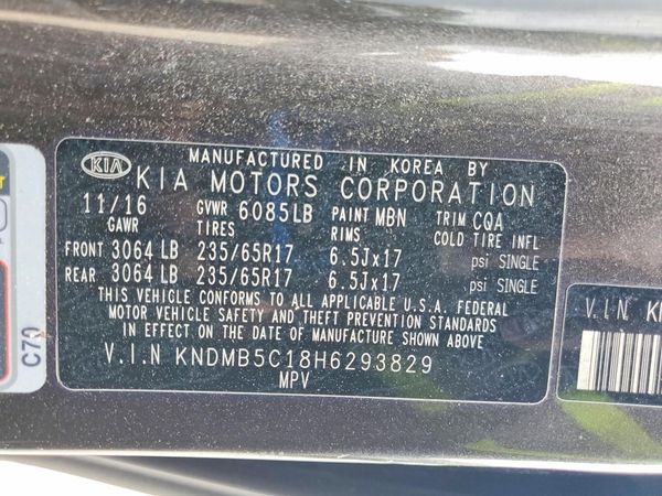 2017 KIA SEDONA