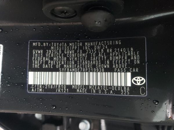 2024 TOYOTA COROLLA