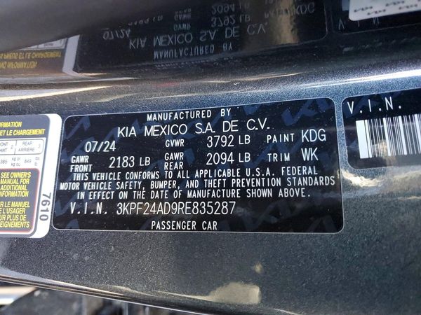 2024 KIA FORTE LX, LXS