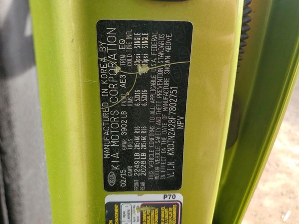 2015 KIA SOUL GL(Middle-low grade)