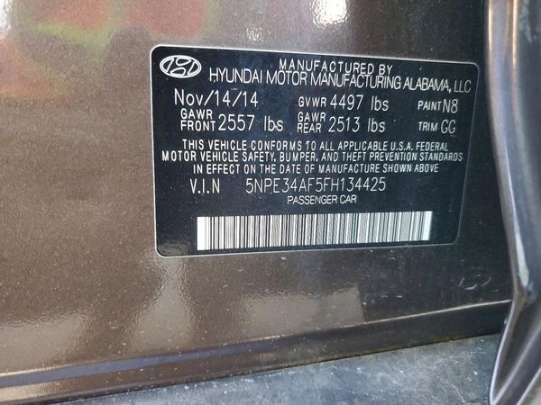 2015 HYUNDAI SONATA