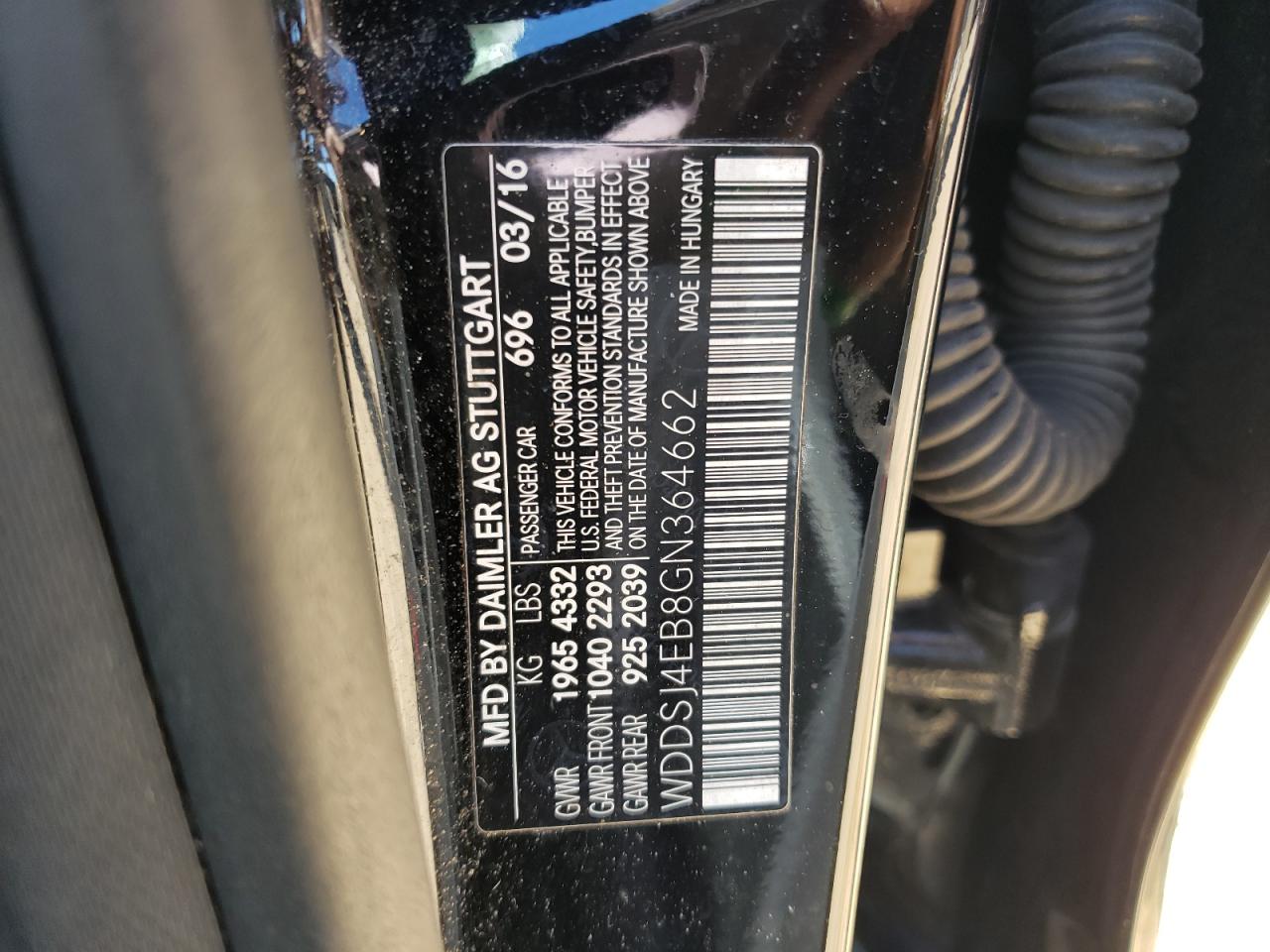 2016 MERCEDES-BENZ CLA CLA250