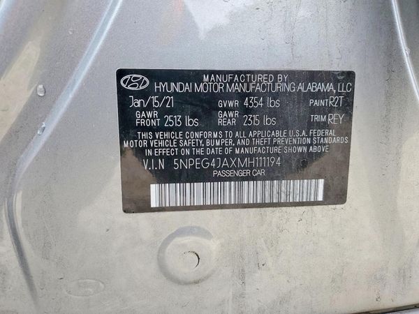2021 HYUNDAI SONATA