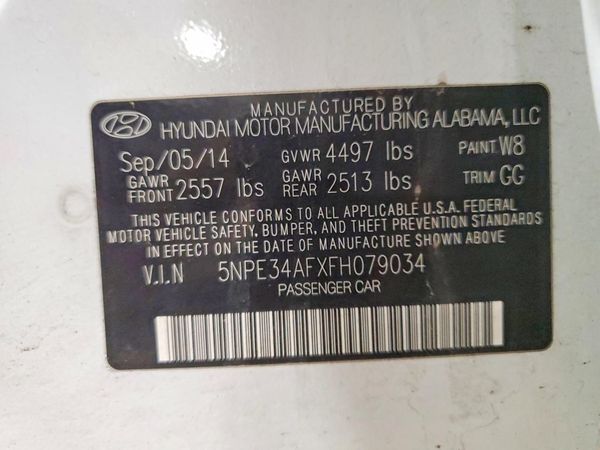 2015 HYUNDAI SONATA