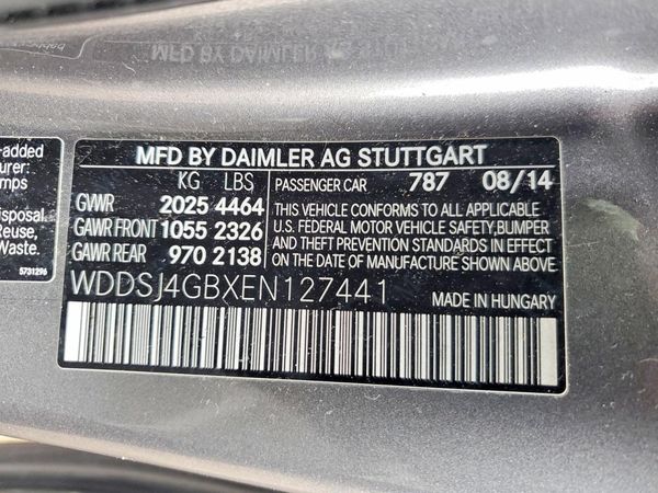 2014 MERCEDES-BENZ CLA CLA250 4MATIC