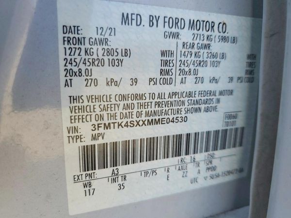 2021 FORD MUSTANG GT