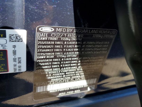 2018 LAND ROVER RANGE ROVER Supercharged LWB