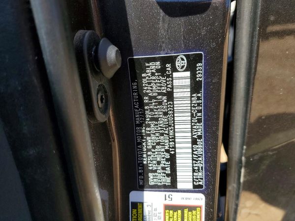 2018 TOYOTA CAMRY L/LE/SE/XLE