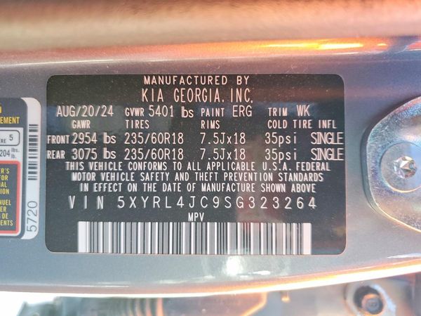2025 KIA SORENTO S