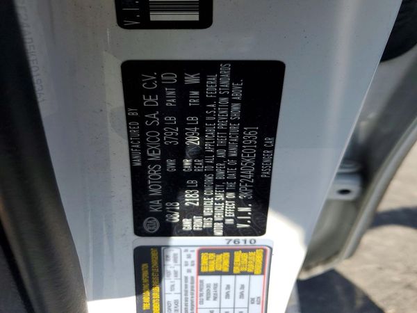 2019 KIA FORTE FE/LX/LXS