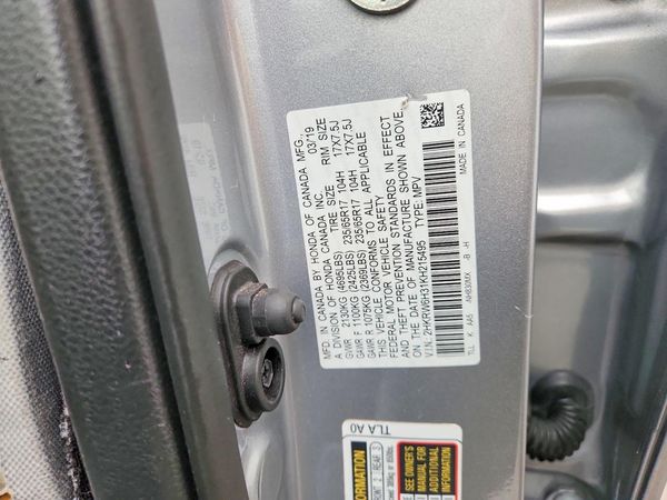 2019 HONDA CRV LX — VINS