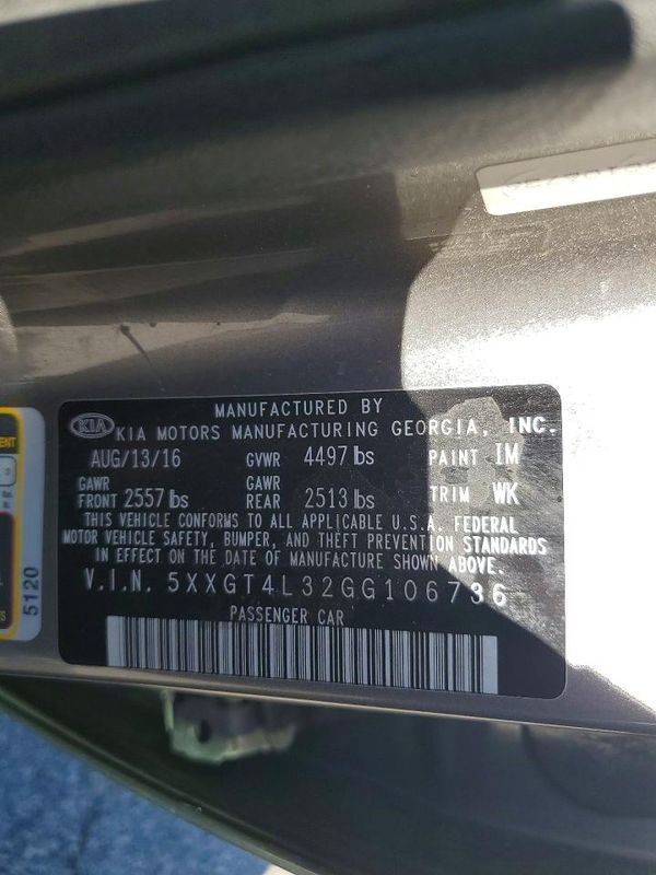 2016 KIA OPTIMA